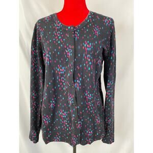 A New Day bokeh effect multicolor cardigan sweater XL extra large GUC